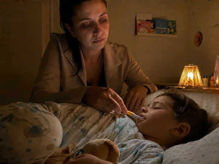 Pais cansados na correria da rotina noturna
